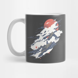 The black cat on top of the clouds Mug